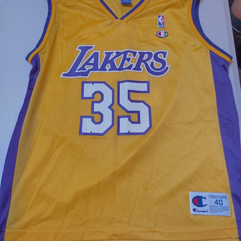 Champion Mark Madsen Los Angeles Lakers NBA Basketball Jersey Adult Medium 40